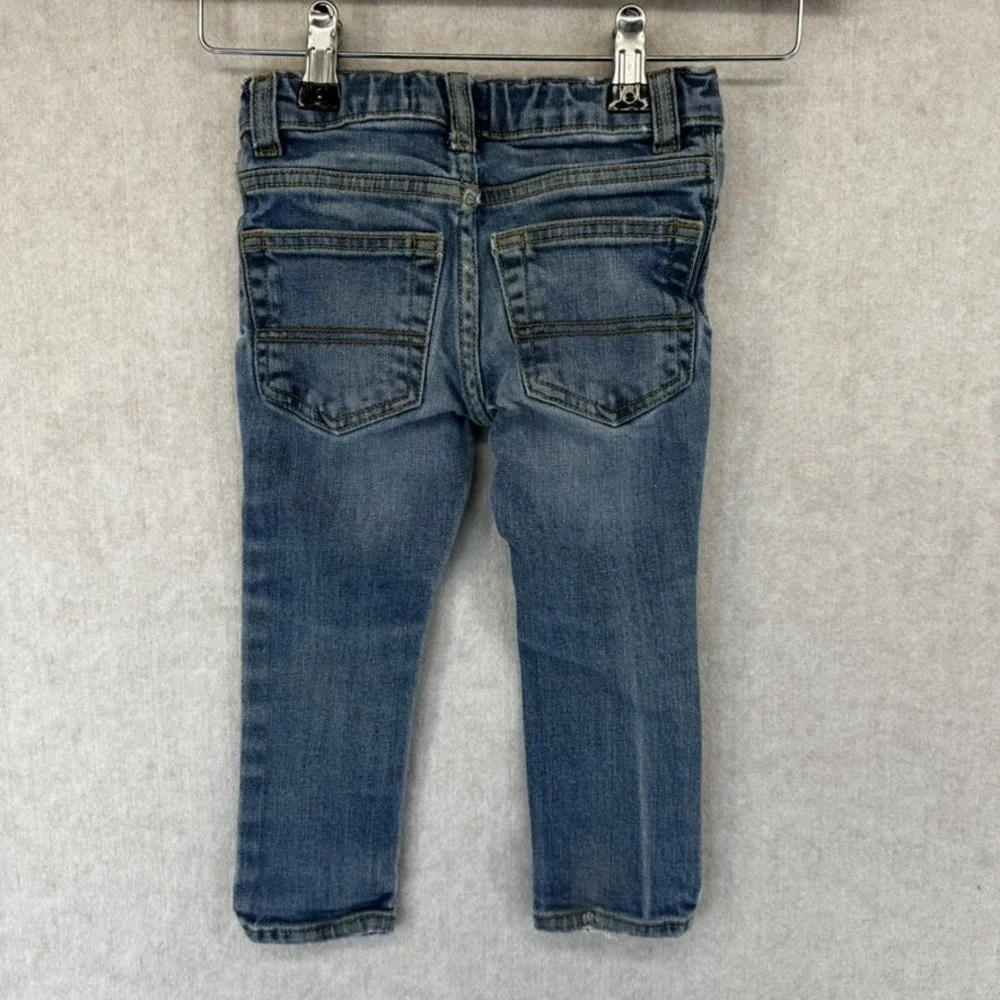 OshKosh B'gosh Toddler Boys Blue Skinny Jeans Distressed Medium Wash Size 2T